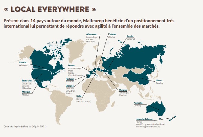 carte implantation malteurop