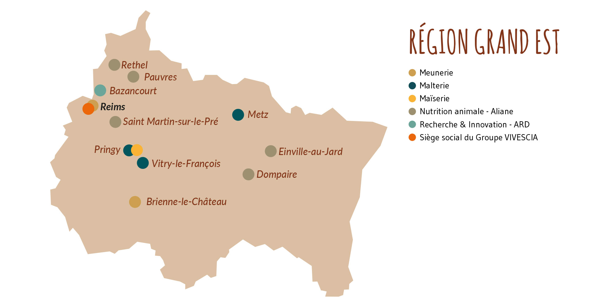 carte région grand est