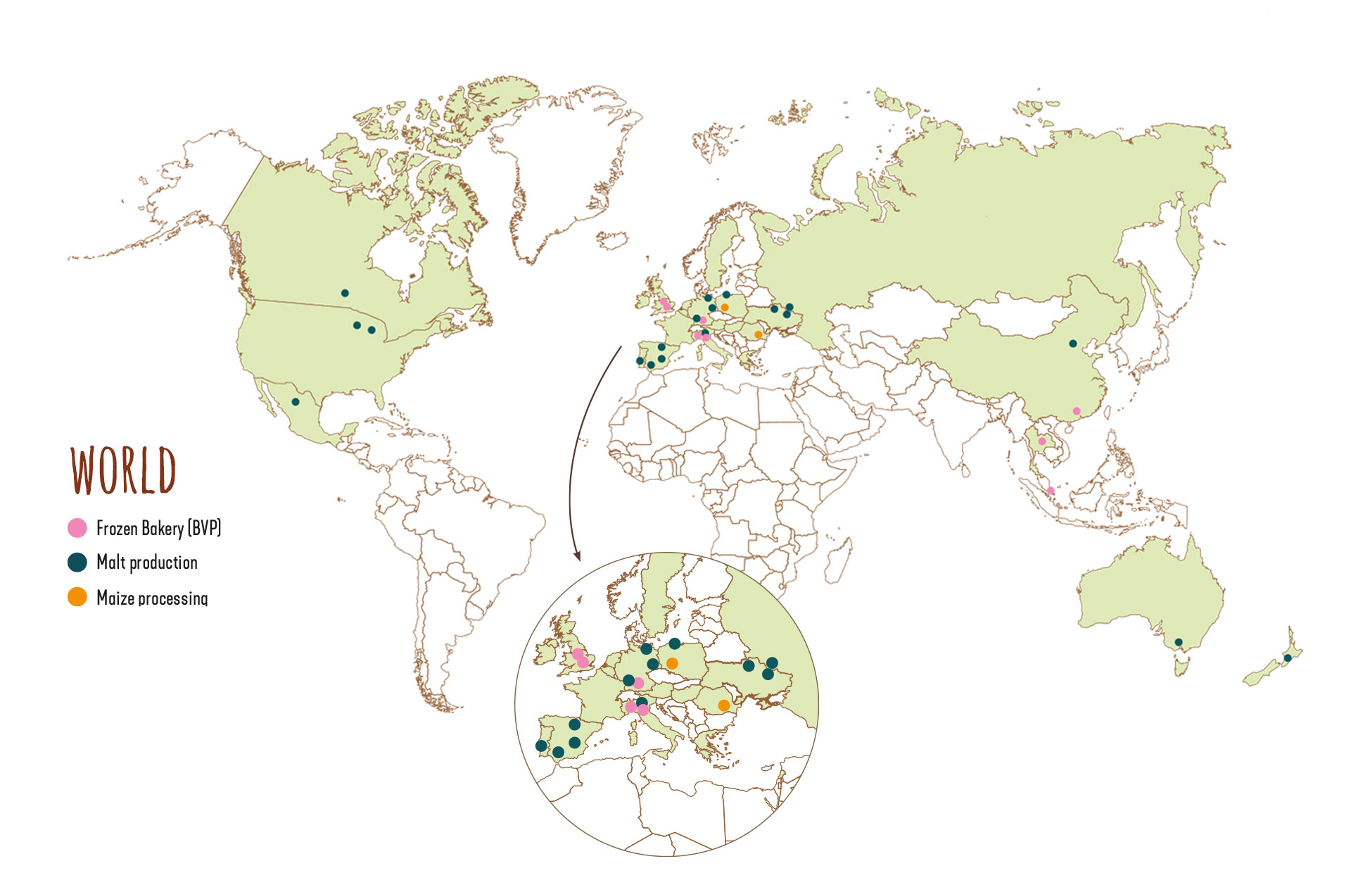 Vivea Map Our locations | VIVESCIA