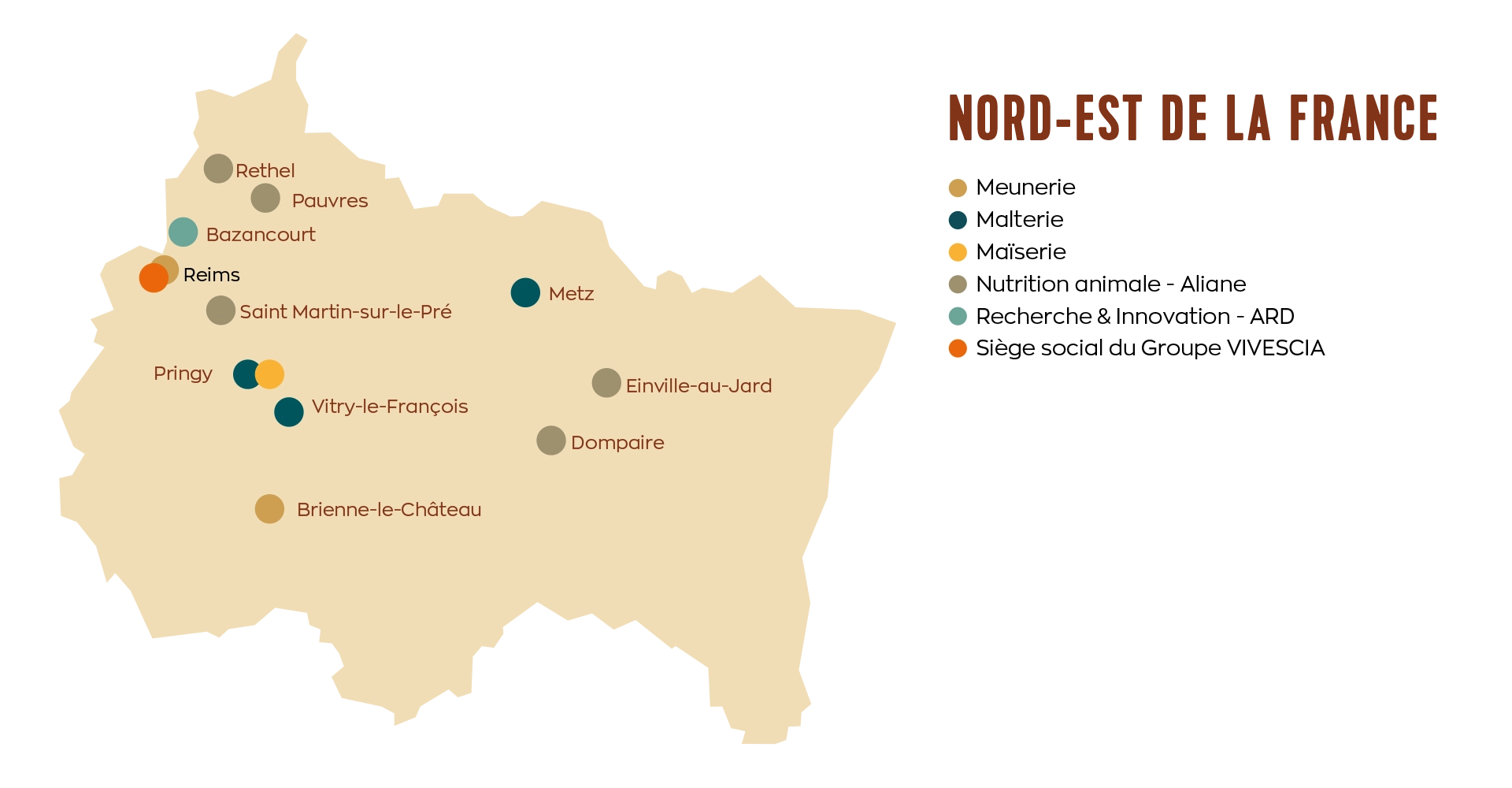 carte région grand est